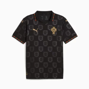 [Premium Quality] Portugal Panther Edition Kids Black Jersey 2026