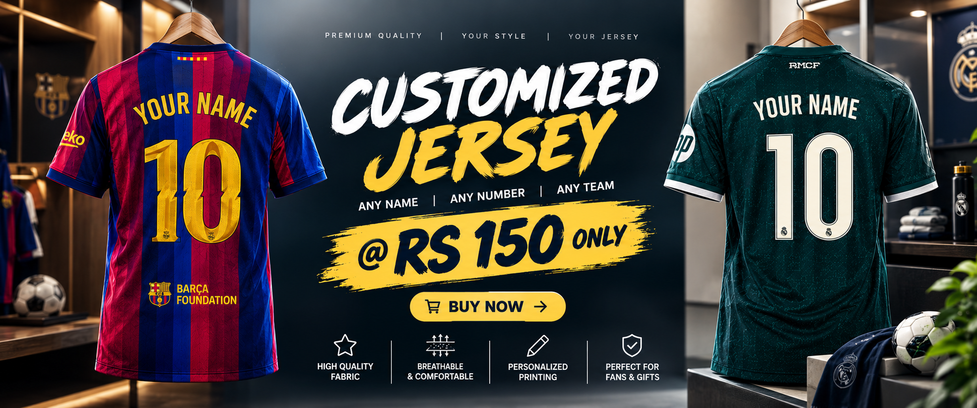 Buy Customized Jersey 26-27 Online In India